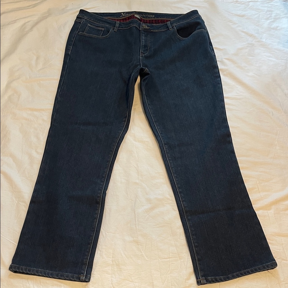 Natural Reflections Dark Blue Straight Jeans. Size 20. Excellent condition